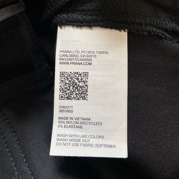 Prana Stretch Zion Cargo 3" Short Women's 8 Black Standard Fit High Rise Stretch - Picture 8 of 13